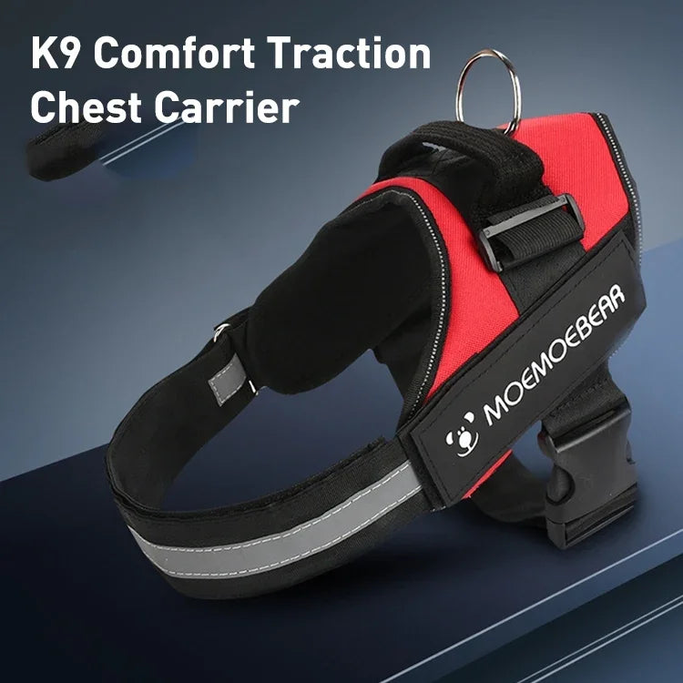 ペット犬用アンチスプリントオックスフォード布製K9チェストストラップ牽引ロープストラップ、Mは13-23kg用、Lは23-30kg用、XLは28-40kg用、XXLは40-70kg用、Sは6-14kg用