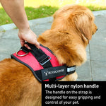 ペット犬用アンチスプリントオックスフォード布製K9チェストストラップ牽引ロープストラップ、Mは13-23kg用、Lは23-30kg用、XLは28-40kg用、XXLは40-70kg用、Sは6-14kg用