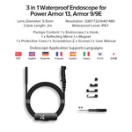 Ulefone内視鏡 E1 IP67防水 3-in-1内視鏡 Ulefone Power Armor 21 / 19 / 18T / 16 Pro / 13 / Armor Pad用、uSmart E1