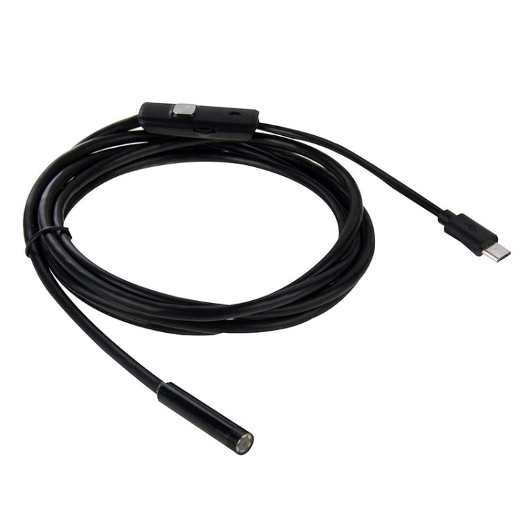 AN97 防水マイクロ USB 内視鏡スネークチューブ検査カメラ OTG機能対応 Androidスマートフォン用、6個のLED付き、5.5mm、8mm