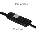 AN97 防水マイクロ USB 内視鏡スネークチューブ検査カメラ OTG機能対応 Androidスマートフォン用、6個のLED付き、5.5mm、8mm