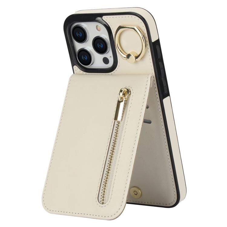 レトロリング＆ジッパー RFIDカードスロットスマホケース、iPhone 16 Pro 用、iPhone 16 Plus 用、iPhone 16 用、iPhone 15 Pro Max 用、iPhone 15 Pro 用、iPhone 15 Plus 用