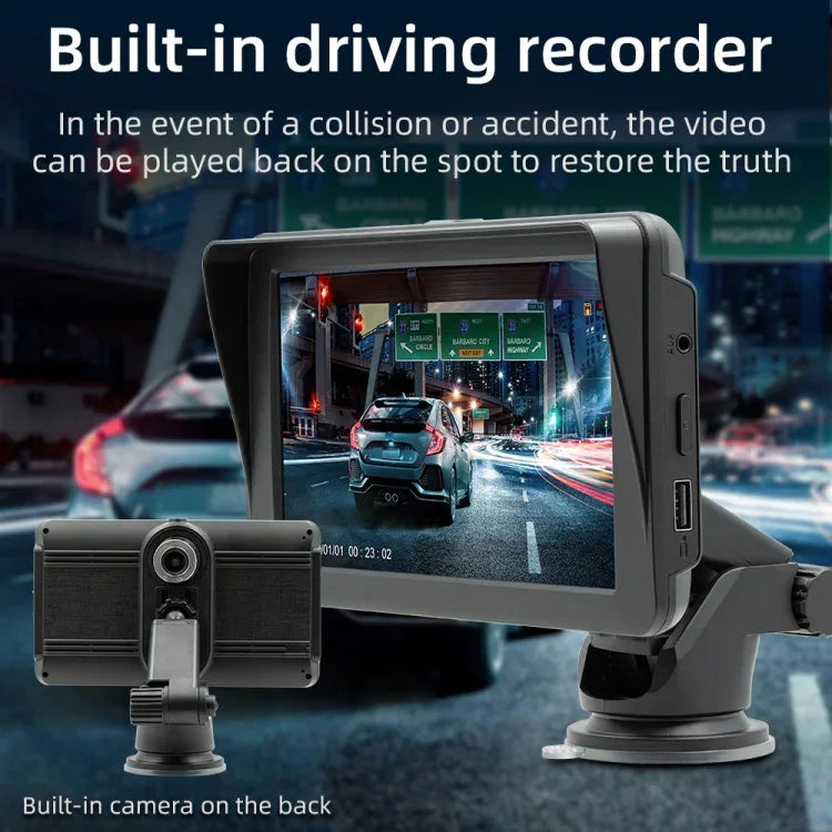 B5570 サンシェードスタイル 車載 MP5プレーヤー 7インチ ワイヤレス CarPlay、スマホ連携対応、B5570
