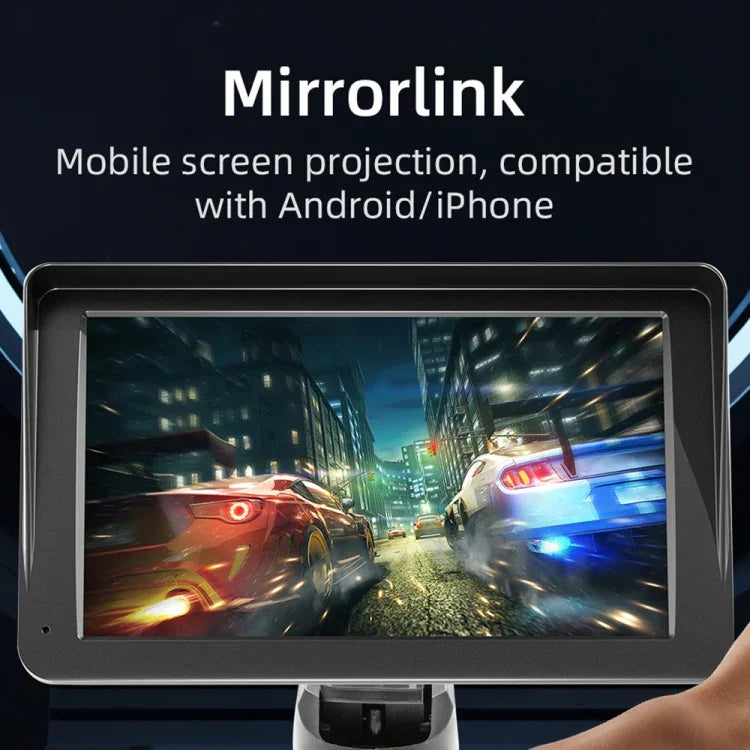 B5570 サンシェードスタイル 車載 MP5プレーヤー 7インチ ワイヤレス CarPlay、スマホ連携対応、B5570
