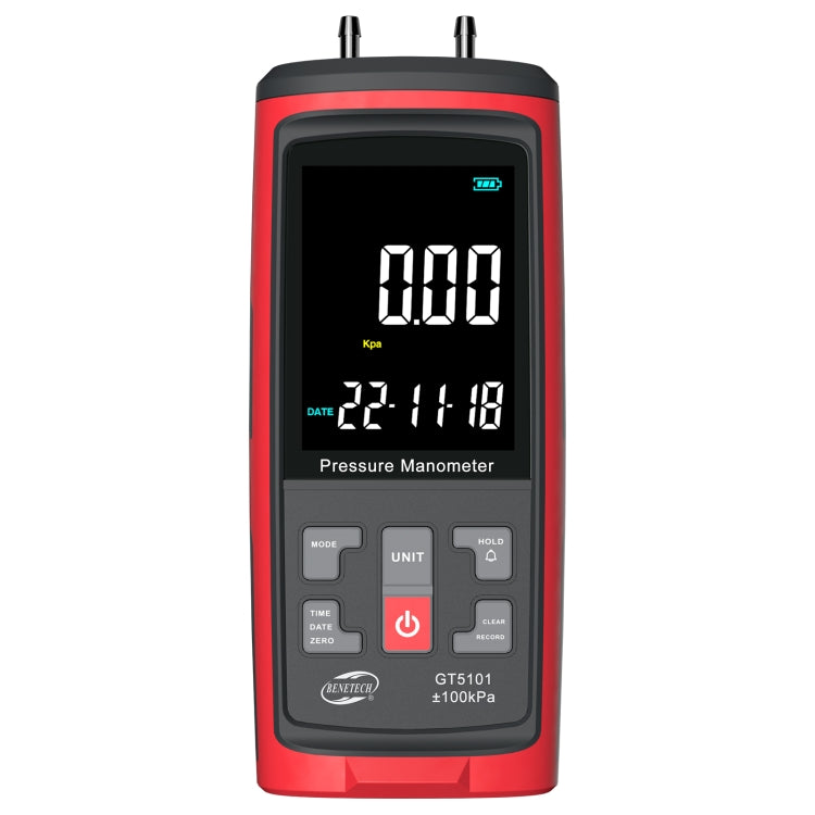 BENETECH GT5101 LCDディスプレイ差圧計、1KPa、2KPa、4KPa、10KPa、40KPa、50KPa、125Pa、250Pa、100KPa