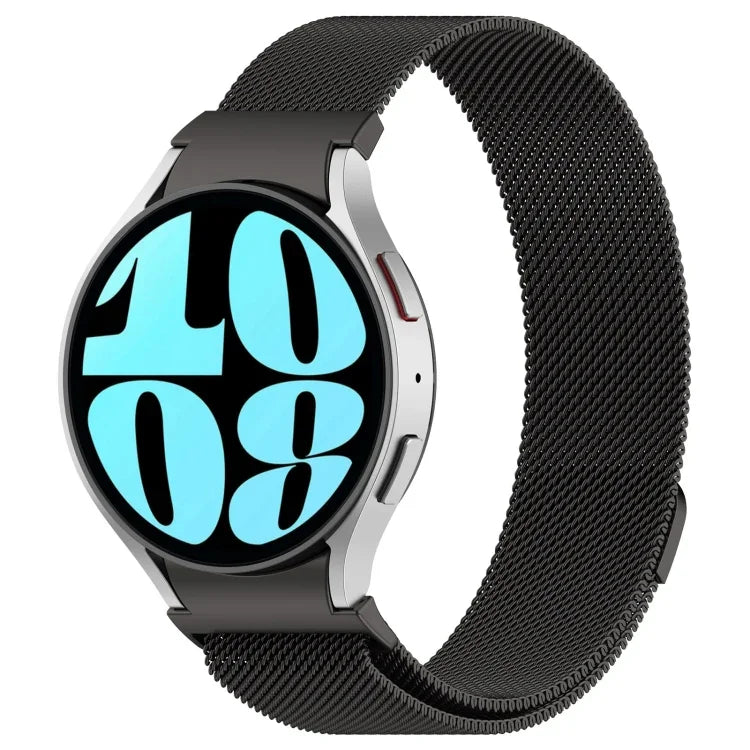 ボタンスタイル ミラノ磁気メタルウォッチバンド、Samsung Galaxy Watch 6用