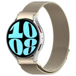 ボタンスタイル ミラノ磁気メタルウォッチバンド、Samsung Galaxy Watch 6用