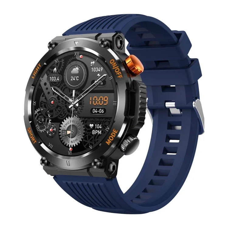 HT17 1.46インチ ラウンドスクリーン Bluetoothスマートウォッチ, 健康管理＆100以上のスポーツモード対応