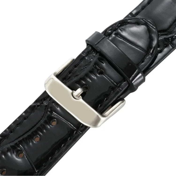 クロコダイルテクスチャーレザーリストストラップ、Apple Watch Series 7 45mm / 6 & SE & 5 & 4 44mm / 3 & 2 & 1 42mm 用、Apple Watch Ultra 49mm / Series 8&7 45mm / SE 2&6&SE&5&4 44mm / 3&2&1 42mm 用、Apple Watch Series 8&7 41mm / SE 2&6&SE&5&4 40mm / 3&2&1 38...