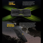 Ulefone Armor X12、耐衝撃スマホ、顔認証、5.45インチ Android 13 Go MediaTek Helio A22 クアッドコア、ネットワーク：4G、NFC、3GB+32GB
