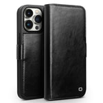 QIALINO クラシック 103 バックル 本革電話ケース、iPhone 17e / 16e 用、iPhone 17 Pro Max 用、iPhone 17 Pro 用、iPhone 17 用、iPhone Air 用、iPhone 15 Pro Max 用、iPhone 15 Plus 用、iPhone 15 用