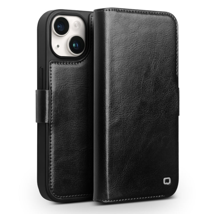 QIALINO クラシック 103 バックル 本革電話ケース、iPhone 17e / 16e 用、iPhone 17 Pro Max 用、iPhone 17 Pro 用、iPhone 17 用、iPhone Air 用、iPhone 15 Pro Max 用、iPhone 15 Plus 用、iPhone 15 用