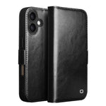QIALINO クラシック 103 バックル 本革電話ケース、iPhone 17e / 16e 用、iPhone 17 Pro Max 用、iPhone 17 Pro 用、iPhone 17 用、iPhone Air 用、iPhone 15 Pro Max 用、iPhone 15 Plus 用、iPhone 15 用