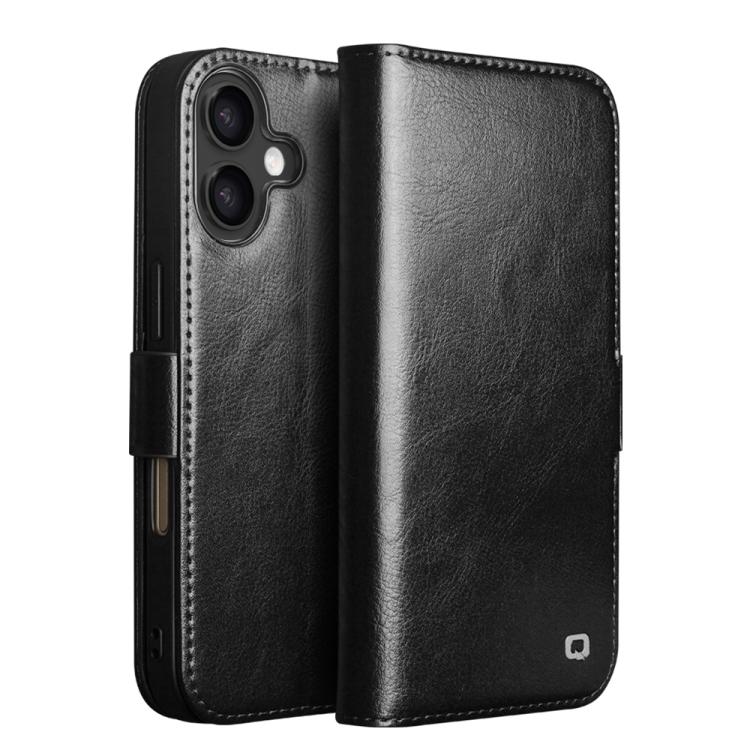 QIALINO クラシック 103 バックル 本革電話ケース、iPhone 17e / 16e 用、iPhone 17 Pro Max 用、iPhone 17 Pro 用、iPhone 17 用、iPhone Air 用、iPhone 15 Pro Max 用、iPhone 15 Plus 用、iPhone 15 用