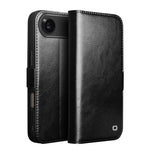 QIALINO クラシック 103 バックル 本革電話ケース、iPhone 17e / 16e 用、iPhone 17 Pro Max 用、iPhone 17 Pro 用、iPhone 17 用、iPhone Air 用、iPhone 15 Pro Max 用、iPhone 15 Plus 用、iPhone 15 用