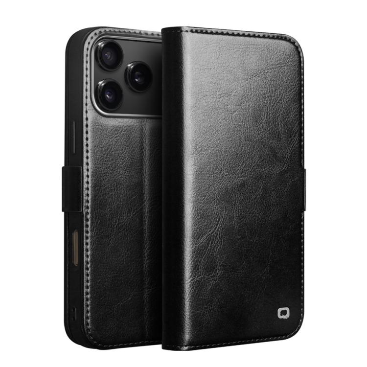 QIALINO クラシック 103 バックル 本革電話ケース、iPhone 17e / 16e 用、iPhone 17 Pro Max 用、iPhone 17 Pro 用、iPhone 17 用、iPhone Air 用、iPhone 15 Pro Max 用、iPhone 15 Plus 用、iPhone 15 用