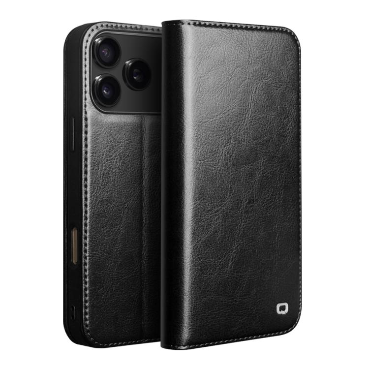 QIALINO クラシック 本革電話ケース、iPhone 16e / 17e 用、iPhone 17 Pro Max 用、iPhone 17 Pro 用、iPhone 17 用、iPhone Air 用、iPhone 16 Pro Max 用、iPhone 16 Pro 用、iPhone 16 Plus 用、iPhone 16 用、iPhone 15 Pro Max 用