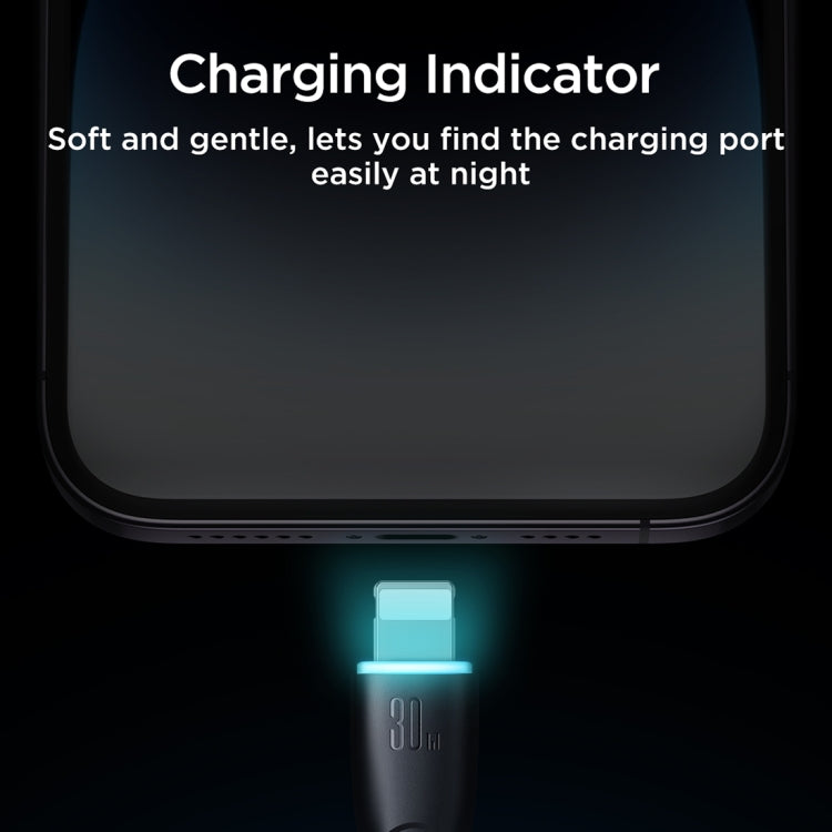 JOYROOM SA32-CL3 スターリーシリーズ 30W USB-C / Type-C から 8ピン 急速充電データケーブル USB-C / Type-C から 8ピン