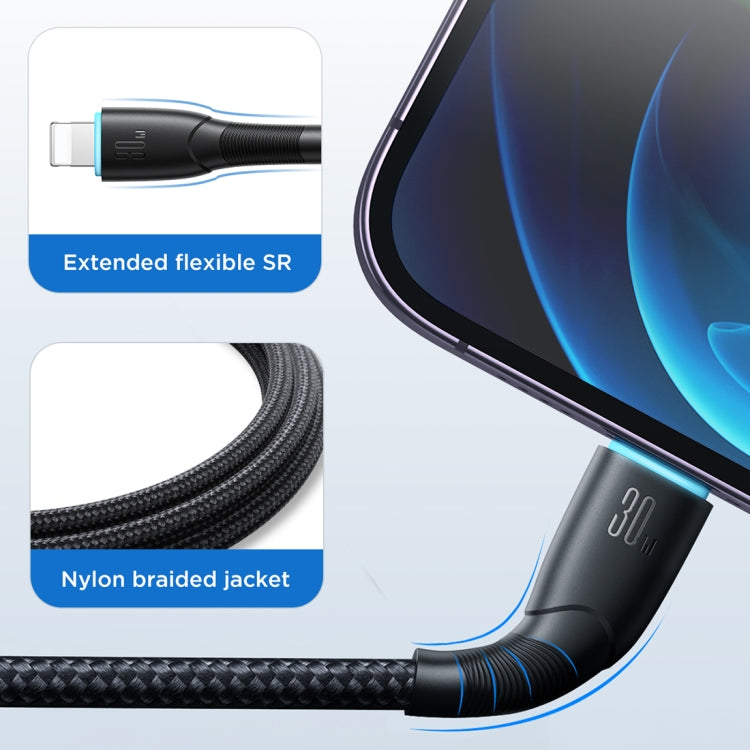 JOYROOM SA32-CL3 スターリーシリーズ 30W USB-C / Type-C から 8ピン 急速充電データケーブル USB-C / Type-C から 8ピン