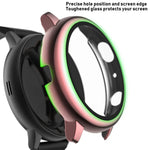 電気めっきPC保護ケース 強化ガラスフィルム付き、Samsung Galaxy Watch Active 2 40mm用、Samsung Galaxy Watch Active 2 44mm用