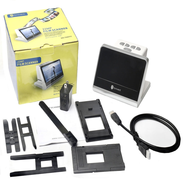 Tonivent TON170 1400万画素 5インチ HDスクリーン フィルムスキャナー、TON170 ホワイト