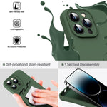 マイクロファイバー 液体シリコン 衝撃吸収スマホケース、iPhone 12 用、iPhone 12 Pro Max 用、iPhone 12 Pro 用