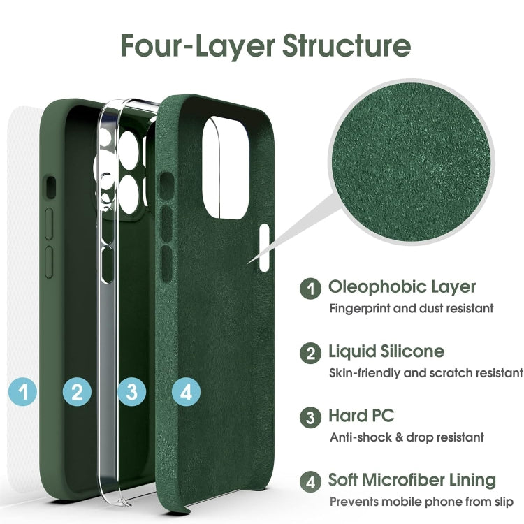 マイクロファイバー 液体シリコン 衝撃吸収スマホケース、iPhone 12 用、iPhone 12 Pro Max 用、iPhone 12 Pro 用