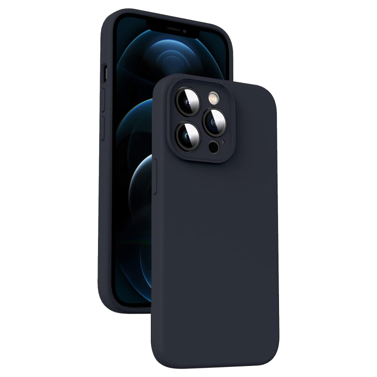 マイクロファイバー 液体シリコン 衝撃吸収スマホケース、iPhone 12 用、iPhone 12 Pro Max 用、iPhone 12 Pro 用