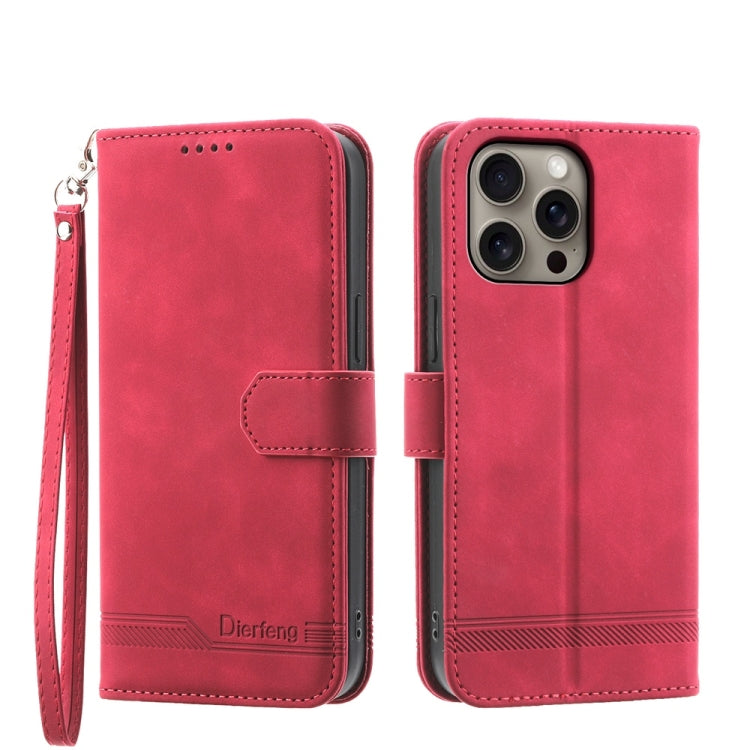 Dierfeng ドリームライン TPU ハイブリッド PU レザー iPhoneケース、iPhone 17 Pro Max 用、iPhone 17 Pro 用、iPhone 17 用、iPhone Air 用、iPhone 16e 用、iPhone 16 Pro Max 用、iPhone 16 Pro 用、iPhone 16 Plus 用