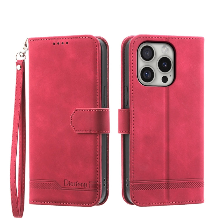Dierfeng ドリームライン TPU ハイブリッド PU レザー iPhoneケース、iPhone 17 Pro Max 用、iPhone 17 Pro 用、iPhone 17 用、iPhone Air 用、iPhone 16e 用、iPhone 16 Pro Max 用、iPhone 16 Pro 用、iPhone 16 Plus 用
