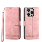 Dierfeng ドリームライン TPU ハイブリッド PU レザー iPhoneケース、iPhone 17 Pro Max 用、iPhone 17 Pro 用、iPhone 17 用、iPhone Air 用、iPhone 16e 用、iPhone 16 Pro Max 用、iPhone 16 Pro 用、iPhone 16 Plus 用