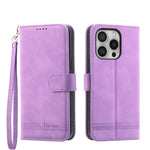 Dierfeng ドリームライン TPU ハイブリッド PU レザー iPhoneケース、iPhone 17 Pro Max 用、iPhone 17 Pro 用、iPhone 17 用、iPhone Air 用、iPhone 16e 用、iPhone 16 Pro Max 用、iPhone 16 Pro 用、iPhone 16 Plus 用
