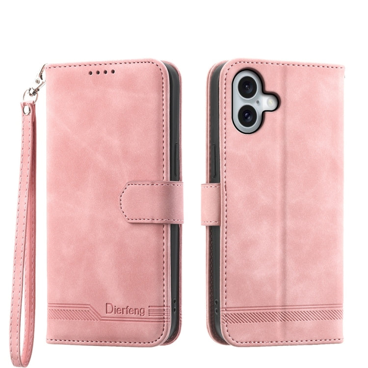 Dierfeng ドリームライン TPU ハイブリッド PU レザー iPhoneケース、iPhone 17 Pro Max 用、iPhone 17 Pro 用、iPhone 17 用、iPhone Air 用、iPhone 16e 用、iPhone 16 Pro Max 用、iPhone 16 Pro 用、iPhone 16 Plus 用