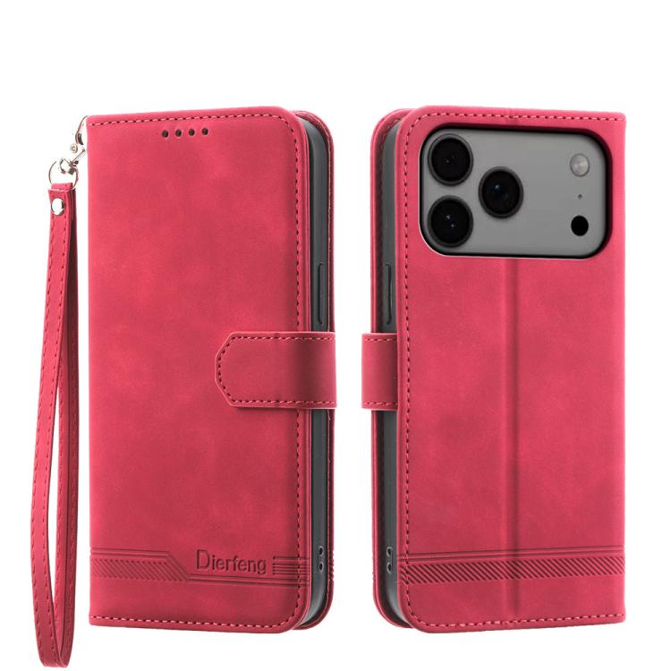 Dierfeng ドリームライン TPU ハイブリッド PU レザー iPhoneケース、iPhone 17 Pro Max 用、iPhone 17 Pro 用、iPhone 17 用、iPhone Air 用、iPhone 16e 用、iPhone 16 Pro Max 用、iPhone 16 Pro 用、iPhone 16 Plus 用