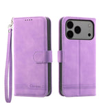 Dierfeng ドリームライン TPU ハイブリッド PU レザー iPhoneケース、iPhone 17 Pro Max 用、iPhone 17 Pro 用、iPhone 17 用、iPhone Air 用、iPhone 16e 用、iPhone 16 Pro Max 用、iPhone 16 Pro 用、iPhone 16 Plus 用