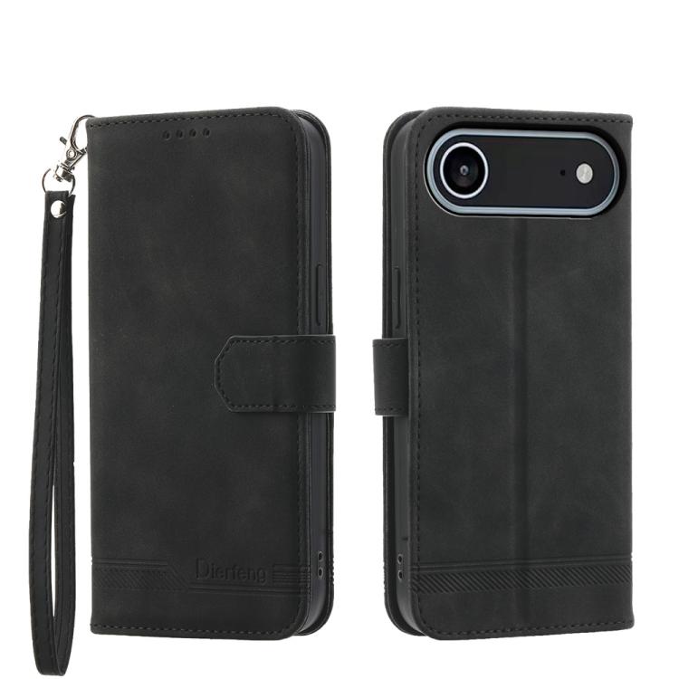 Dierfeng ドリームライン TPU ハイブリッド PU レザー iPhoneケース、iPhone 17 Pro Max 用、iPhone 17 Pro 用、iPhone 17 用、iPhone Air 用、iPhone 16e 用、iPhone 16 Pro Max 用、iPhone 16 Pro 用、iPhone 16 Plus 用
