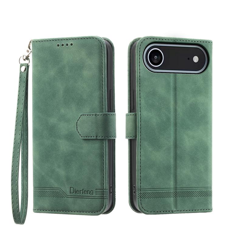 Dierfeng ドリームライン TPU ハイブリッド PU レザー iPhoneケース、iPhone 17 Pro Max 用、iPhone 17 Pro 用、iPhone 17 用、iPhone Air 用、iPhone 16e 用、iPhone 16 Pro Max 用、iPhone 16 Pro 用、iPhone 16 Plus 用