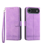 Dierfeng ドリームライン TPU ハイブリッド PU レザー iPhoneケース、iPhone 17 Pro Max 用、iPhone 17 Pro 用、iPhone 17 用、iPhone Air 用、iPhone 16e 用、iPhone 16 Pro Max 用、iPhone 16 Pro 用、iPhone 16 Plus 用