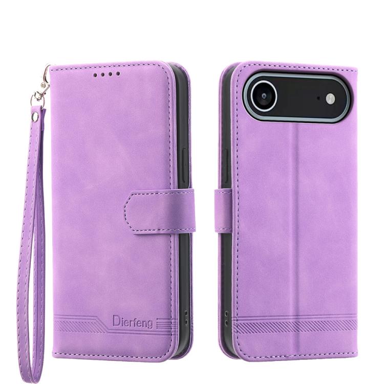 Dierfeng ドリームライン TPU ハイブリッド PU レザー iPhoneケース、iPhone 17 Pro Max 用、iPhone 17 Pro 用、iPhone 17 用、iPhone Air 用、iPhone 16e 用、iPhone 16 Pro Max 用、iPhone 16 Pro 用、iPhone 16 Plus 用