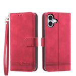 Dierfeng ドリームライン TPU ハイブリッド PU レザー iPhoneケース、iPhone 17 Pro Max 用、iPhone 17 Pro 用、iPhone 17 用、iPhone Air 用、iPhone 16e 用、iPhone 16 Pro Max 用、iPhone 16 Pro 用、iPhone 16 Plus 用