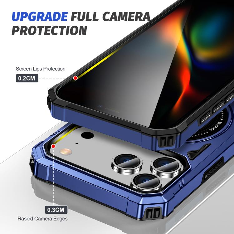 MagSafe 磁気ショックプルーフリングホルダー付き iPhoneケース、iPhone 17 Pro Max 用、iPhone 17 Pro 用、iPhone 17 用、iPhone Air 用、iPhone 16 Pro Max 用、iPhone 16 Pro 用