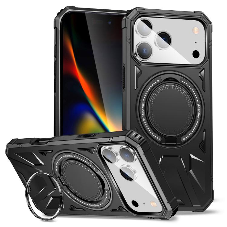 MagSafe 磁気ショックプルーフリングホルダー付き iPhoneケース、iPhone 17 Pro Max 用、iPhone 17 Pro 用、iPhone 17 用、iPhone Air 用、iPhone 16 Pro Max 用、iPhone 16 Pro 用