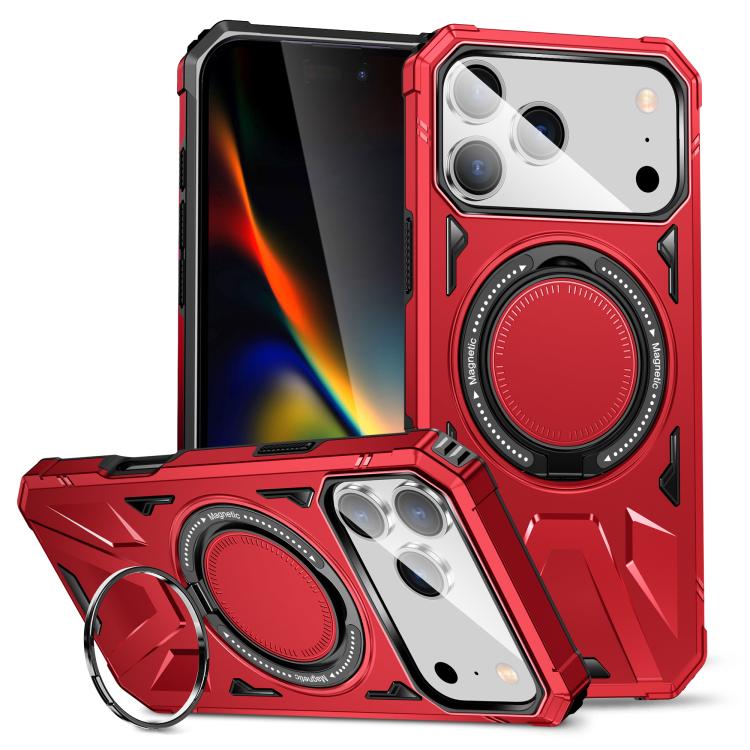 MagSafe 磁気ショックプルーフリングホルダー付き iPhoneケース、iPhone 17 Pro Max 用、iPhone 17 Pro 用、iPhone 17 用、iPhone Air 用、iPhone 16 Pro Max 用、iPhone 16 Pro 用