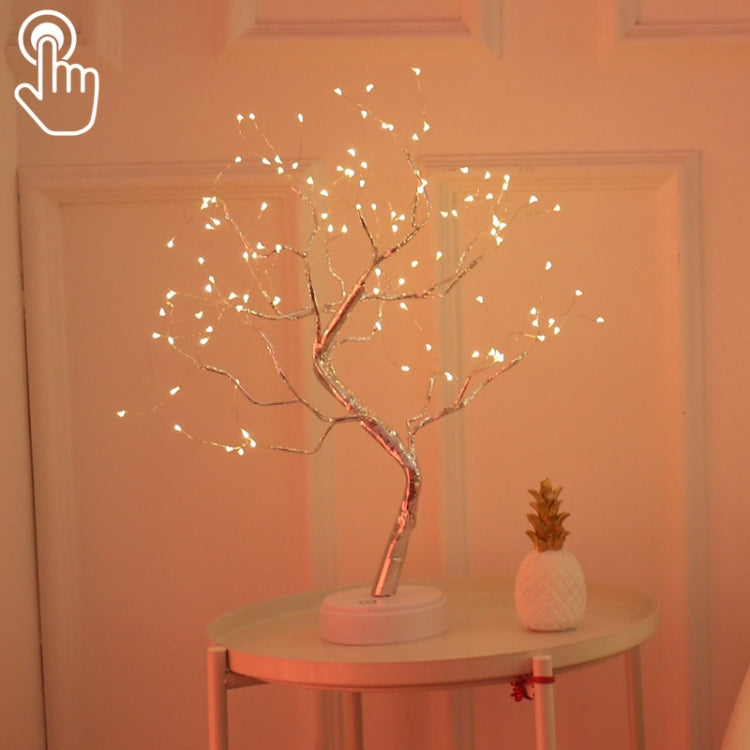 36 LEDs パールツリー銅線テーブルランプ クリエイティブ装飾 タッチコントロール ナイトライト（暖白色ライト）、36 LEDs 暖白色、36 LEDs ピンクライト、108 LEDs 暖白色、108 LEDs ピンクライト、108 LEDs 白色ライト、108 LEDs カラフルライト、48 LEDs 暖白色