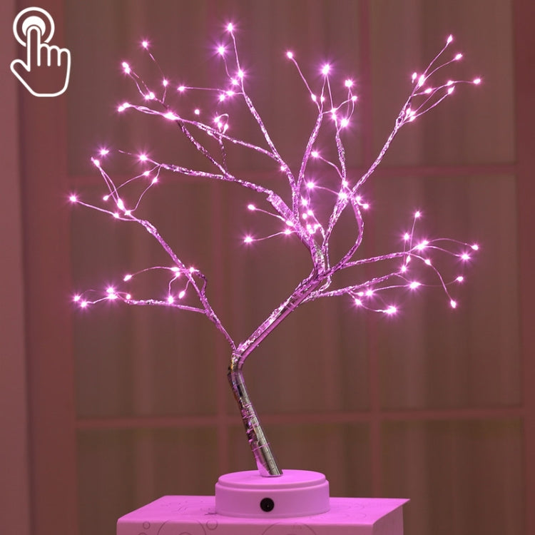 36 LEDs パールツリー銅線テーブルランプ クリエイティブ装飾 タッチコントロール ナイトライト（暖白色ライト）、36 LEDs 暖白色、36 LEDs ピンクライト、108 LEDs 暖白色、108 LEDs ピンクライト、108 LEDs 白色ライト、108 LEDs カラフルライト、48 LEDs 暖白色