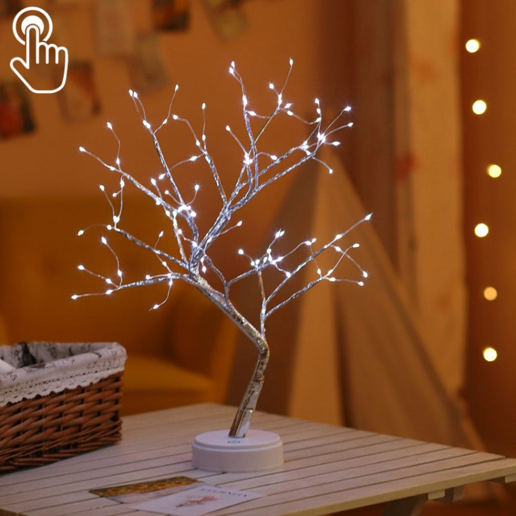36 LEDs パールツリー銅線テーブルランプ クリエイティブ装飾 タッチコントロール ナイトライト（暖白色ライト）、36 LEDs 暖白色、36 LEDs ピンクライト、108 LEDs 暖白色、108 LEDs ピンクライト、108 LEDs 白色ライト、108 LEDs カラフルライト、48 LEDs 暖白色