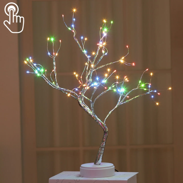 36 LEDs パールツリー銅線テーブルランプ クリエイティブ装飾 タッチコントロール ナイトライト（暖白色ライト）、36 LEDs 暖白色、36 LEDs ピンクライト、108 LEDs 暖白色、108 LEDs ピンクライト、108 LEDs 白色ライト、108 LEDs カラフルライト、48 LEDs 暖白色