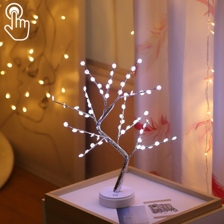 36 LEDs パールツリー銅線テーブルランプ クリエイティブ装飾 タッチコントロール ナイトライト（暖白色ライト）、36 LEDs 暖白色、36 LEDs ピンクライト、108 LEDs 暖白色、108 LEDs ピンクライト、108 LEDs 白色ライト、108 LEDs カラフルライト、48 LEDs 暖白色