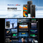 Blackview BV4800、IP68/IP69K/MIL-STD-810H、6.56インチ Android 13 MediaTek MT6761V/WB Helio A22 クアッドコア、ネットワーク：4G、OTG、BV4800 3GB+64GB