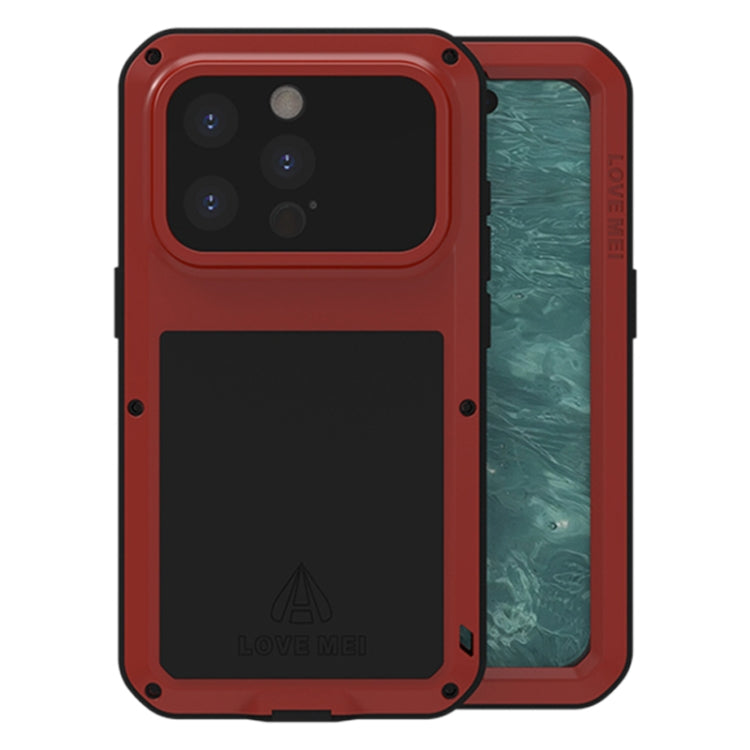 LOVE MEI メタルショックプルーフ 防水 防塵 iPhoneケース、iPhone 17 Pro Max 用、iPhone 17 Pro 用、iPhone 17 用、iPhone 16 Pro Max 用、iPhone 16 Pro 用、iPhone 16 用、iPhone 15 Pro Max 用、iPhone 15 Pro 用